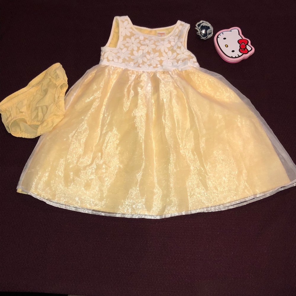 GYMBOREE SUPER Cute shiny yellow dress 3T